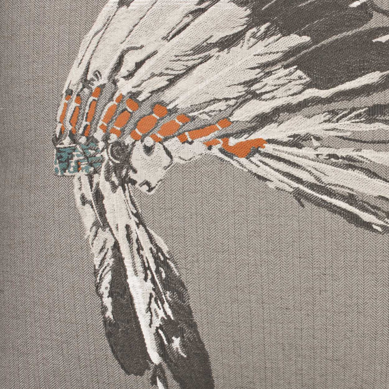 Chief Square Pillow Cover & Insert, Smoke