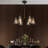 Folen 6-Light Dimmable Modern Chandeliers Wagon Wheel