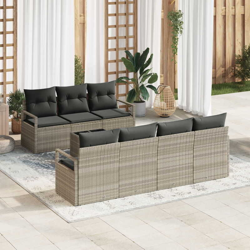 120cm Wide Patio Sofa with Cushions