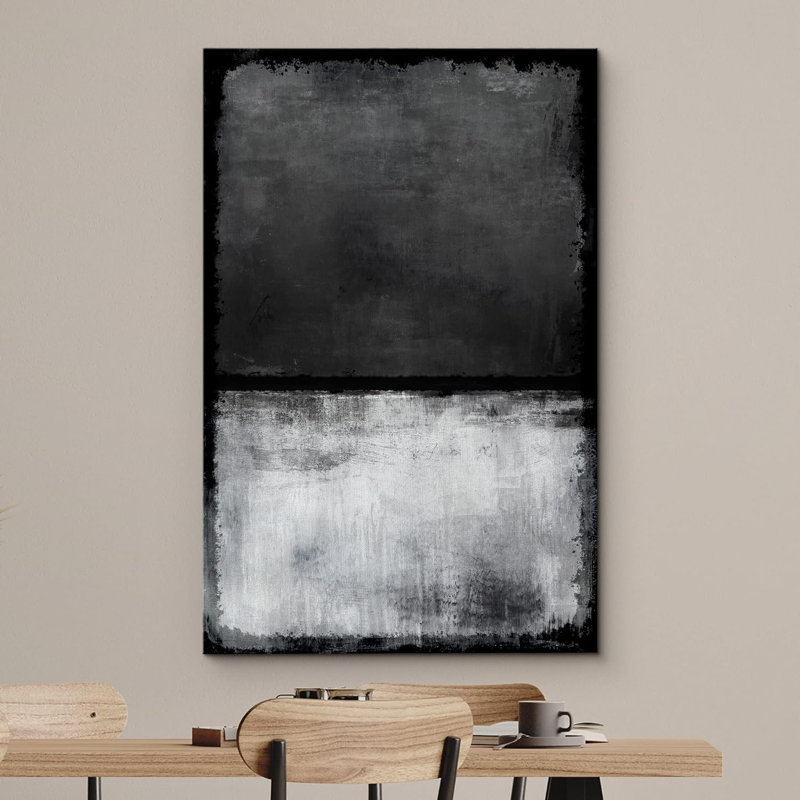 Paysage minimaliste «A Skull Face And Flowers Horror Gothic Moody Dark Art Modern Art Work Decor», H 18 po x l 12 po