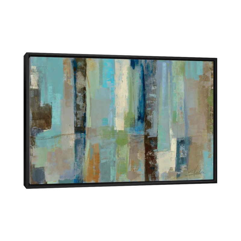 Skylights Painting Print on Wrapped Canvas, 18" H x 26" W x 1.5" D, Black Framed Canvas, No Mat