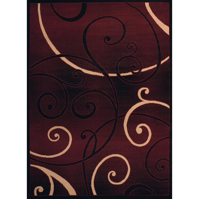 Baier Abstract Indoor Rug, Rectangle 1'11" x 3'3"