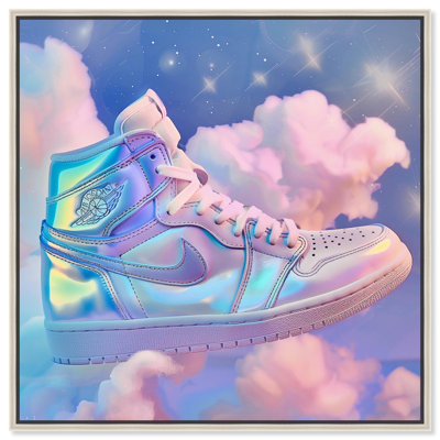 Sneaker in Sparkling Clouds Canvas Girl Sneaker Prints by