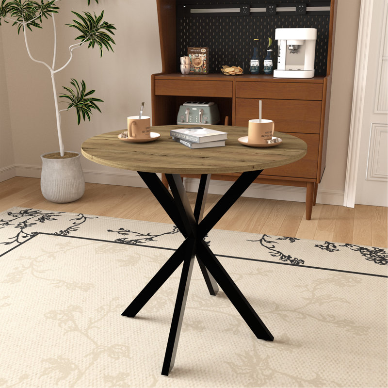 Ashbey rond, Naturel, H 29,53 po x L 31,5 po x l 31,5 po, Brun