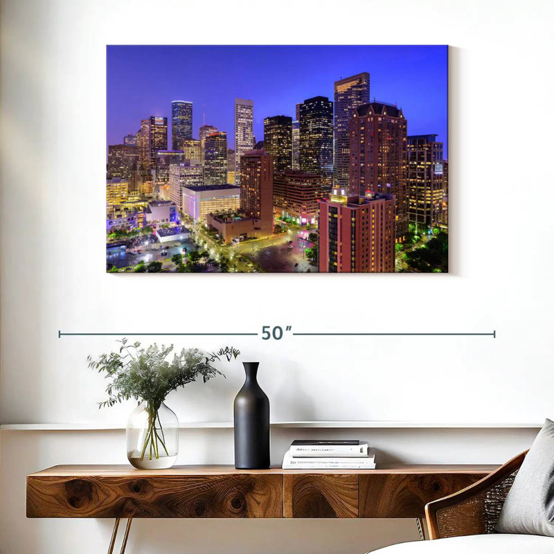 Sireci Houston Metropolis, 26" H x 39" W