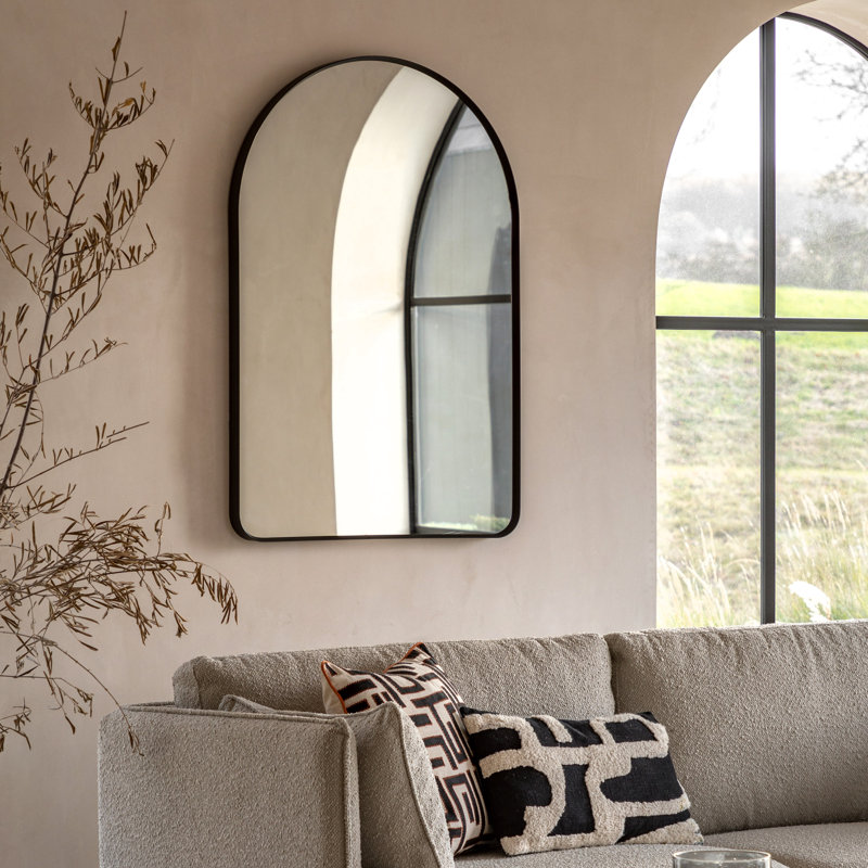 Overmantel Mirror, Black
