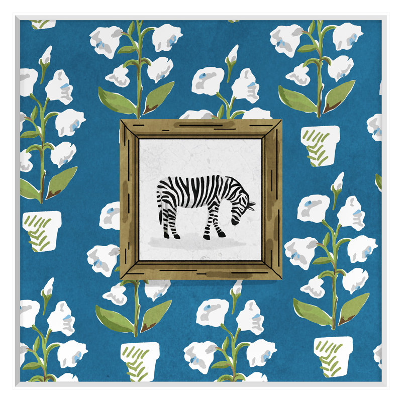 Mughal Zebra 4 Print by Gibson, Dana, 40" H x 40" W, White