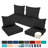 25.6 x 25.6 In Patio Furniture Cushions set of 4, Fade Resistant Outdoor Seat Cushions with 4 pairs of Ties, Deep Seat Cushion for Seat Patio Chairs, Rattan Furniture, Wicker Seating, outdoor Adirondack Chair,Dark Green-123270681-123270683
