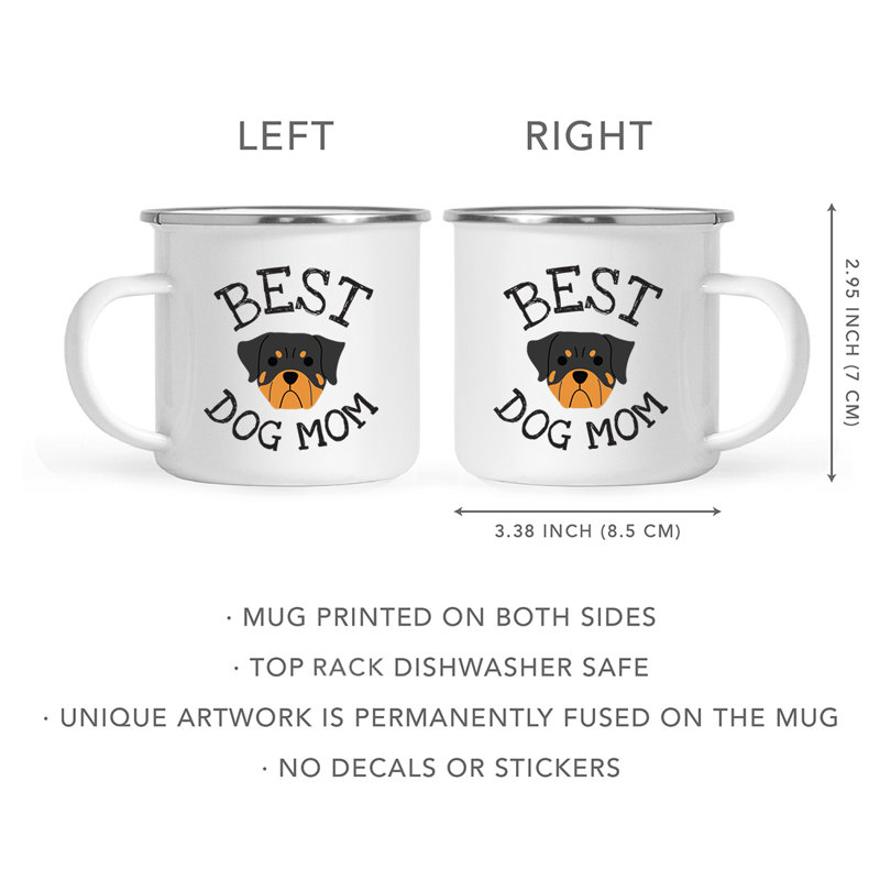 Tasse de camping Best Dog Mom, Rottweiler