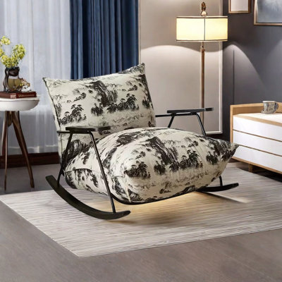 Chaise berçante rétro