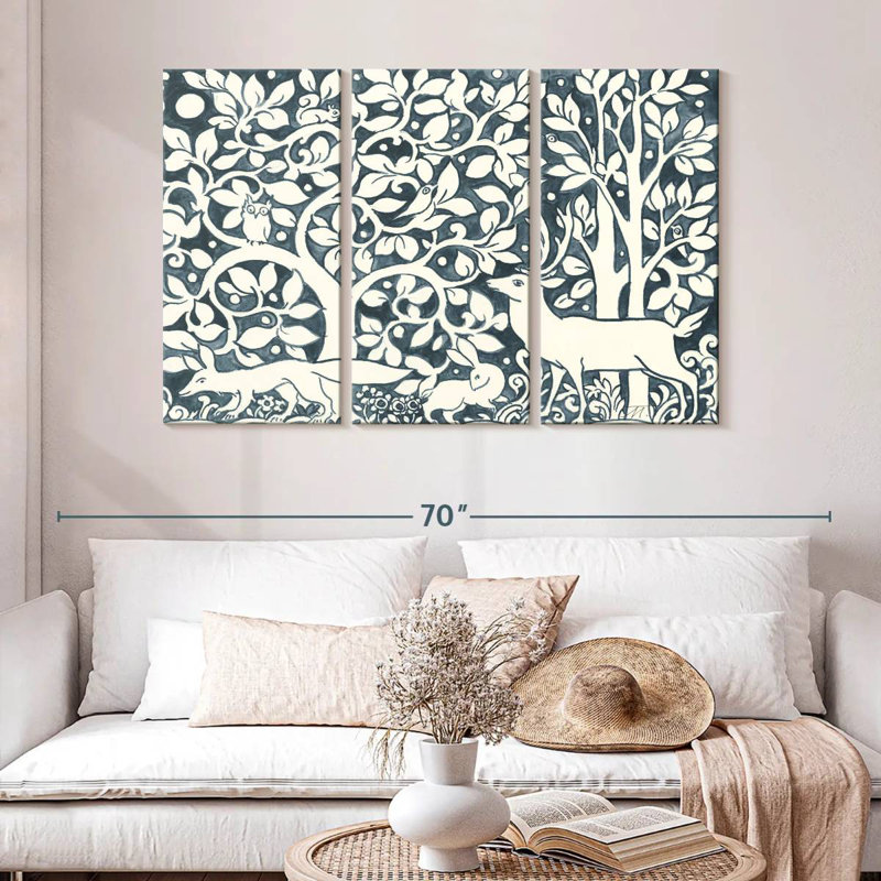 Brampt Forest Life IV, 32" H x 50" W