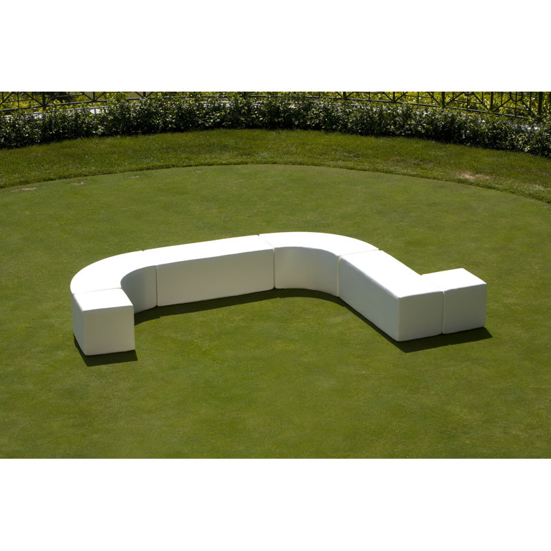 Plastic Picnic Bench, Chill White