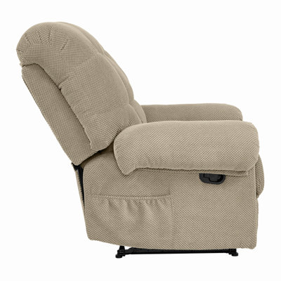 Fauteuil inclinable Camel, fauteuil rembourré, fauteuil inclinable manuel, siège de salon, fauteuil de lecture, repose-pieds rembourré, siège de cinéma maison, fauteuil de détente ergonomique, fauteuil inclinable en tissu doux, mobilier.