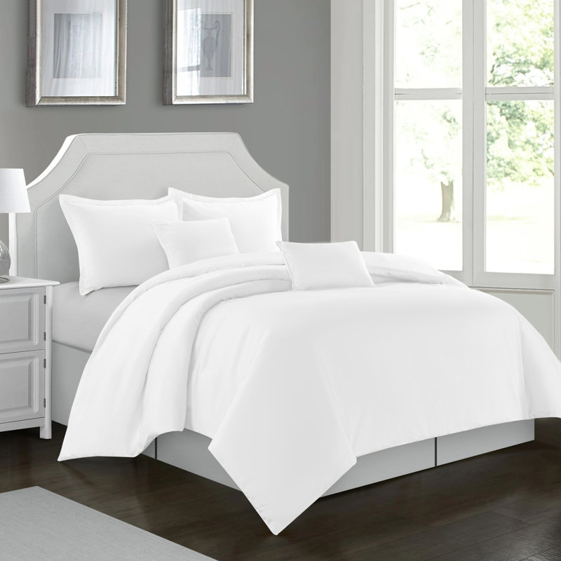 Cathyjo Super Soft Microfibre Reversible 200 TC Plain Duvet Cover Set with Cases, Single Duvet Cover + 1 Standard Pillowcase