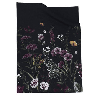 Maisie Cotton Tea Towel - Black