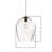 U shaped Brushed Nickel glass pendant-103484915-107505102