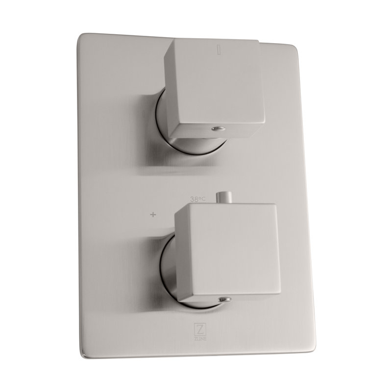ZLINE Autograph Edition Crystal Bay Thermostatic Shower System with Body Jets, Brushed Nickel