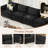 Modern Chenille Loveseat with Durable High-Density Foam and Two Throw Pillows-1985888583