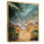 Toile avec cadre flottant or