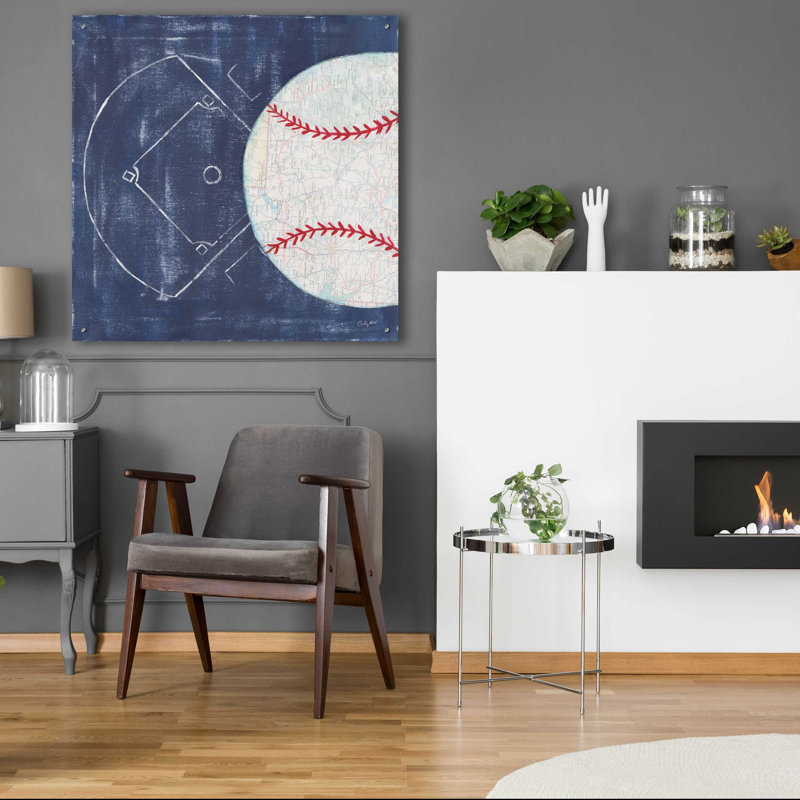 «On the Field III» par Courtney Prahl, art mural en verre acrylique, H 36 po x l 36 po x P 0,2 po