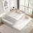 Upholstered Platform Bed With Usb And Twin Size Trundle-1306218537
