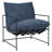  Black Iron Hammock Style Occasional Chair with Cushion-81088727-124176186