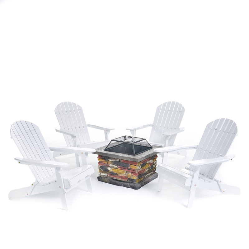 Billie 4 - Person Patio Conversation Set, White