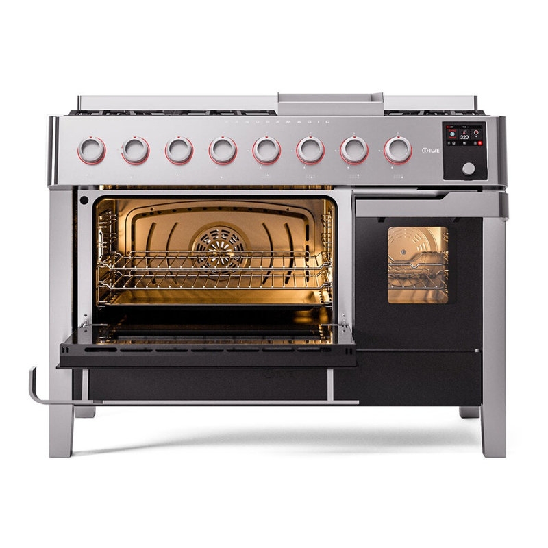 ILVE Panoramagic 48 in Dual Fuel Range, Liquid Propane