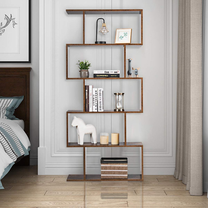 Frampton 158cm H x 70cm W Geometric Bookcase