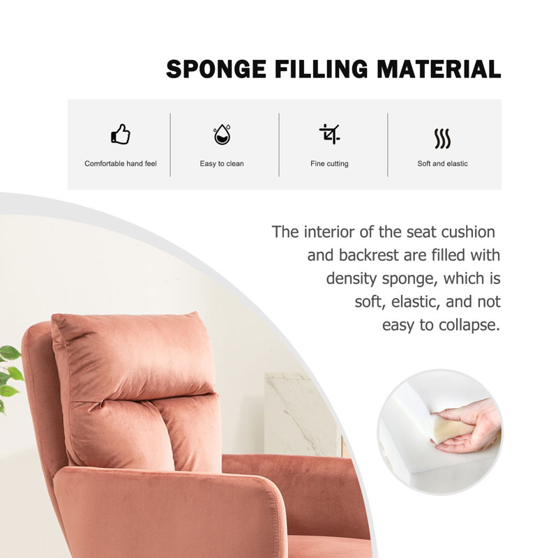 Fauteuil de maquillage Etian, Rose