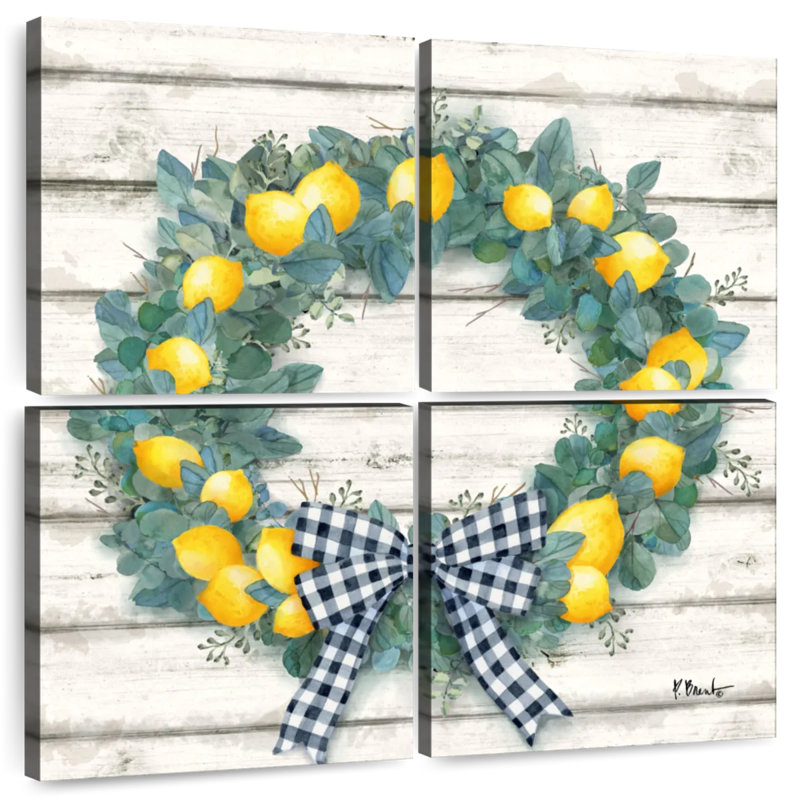 Couronne de citron Yarlin, H 38 po x l 38 po