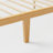 Gerrita Solid Bamboo and Metal Platform Bed with Integrated Headboard-651781912-670962500