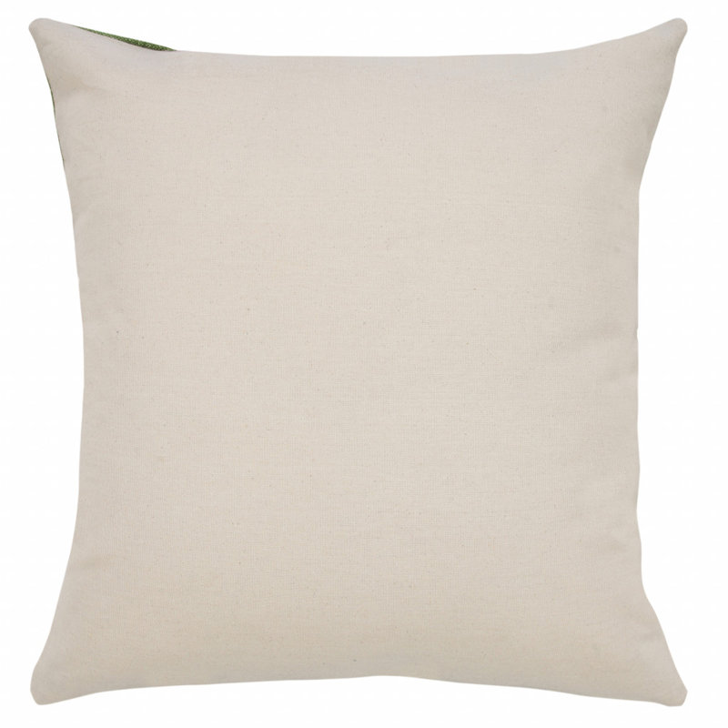 Reversible Pillow Insert, Green/White
