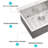16 Gauge Stainless Steel Kitchen Sink Drop In: 30X22 Inch. T304 Dependability. Single Bowl, Noise Minimizing, Efficient Drain. Extra Add- Inch In Steel: Gauge. Durability. Large Silent Complete With