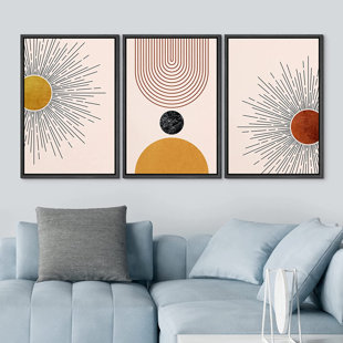 Thick Continuous Line Series 3  Boho Home Decor, Modern Wall Art