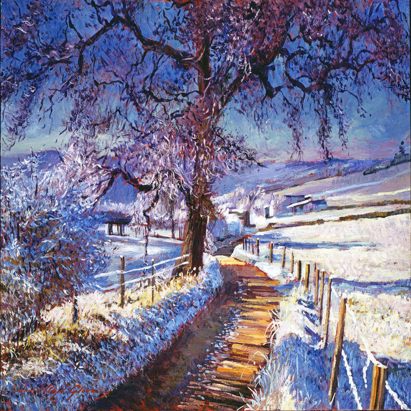 Ensembles de housse de couette DiaNoche en microfibre par David Lloyd Glover - The Snow Lined Road