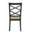 Spadina Wood Finish Double Cross Back Sand Fabric Dining Chair-106907615
