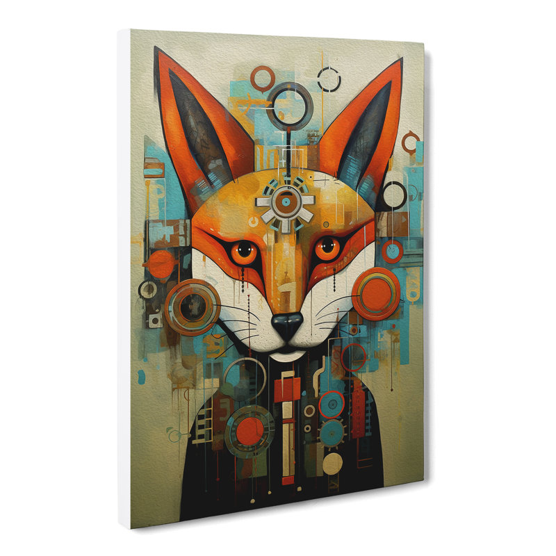 Fox Dadaism No.2 - Wrapped Canvas, 76cm H x 50cm W x 3cm D