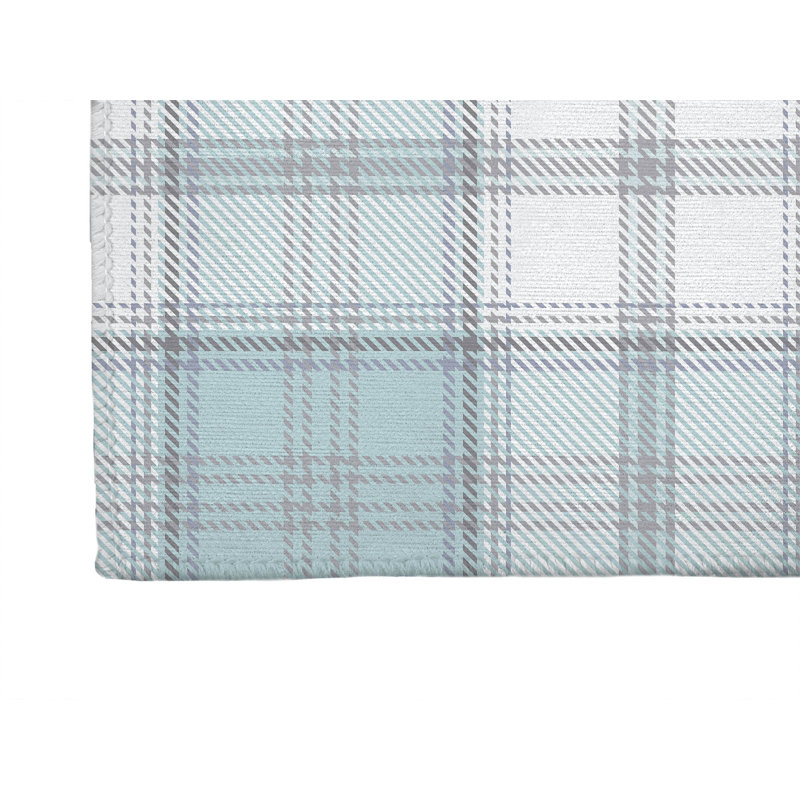 Bully Plaid Non-Slip Outdoor Rug, Runner 2'6" x 8'