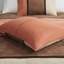 Édredon grand 7 pièces - Literie en simili suède corail 2 taies décoratives, 1 coussin décoratif, 1 jupe de lit-121228496-121228498