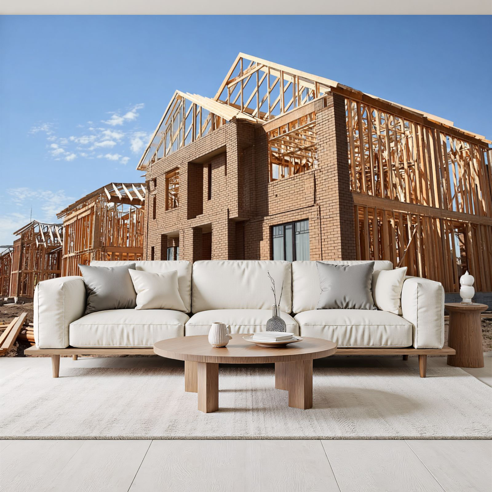 Red Barrel Studio Peel and Stick Wallpaper New homes houses Lumber ...