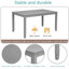 Ensemble de salle à manger de cuisine 6 pièces, table de salle à manger rectangulaire en bois avec 4 chaises rembourrées et un banc, ensemble de table de salle à manger pour 6 personnes