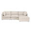 Chaise de coin modulaire en tissu Daley