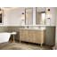 Teck d'Atlanta 60 po X P 22 po D Meuble-lavabo double en gris clair délavé avec quartz Cove Edge-110357593