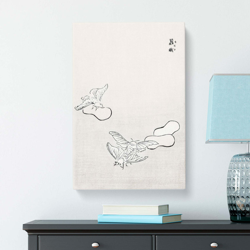 Moths by Morimoto Toko - Wrapped Canvas, 76cm H x 50cm W x 3cm D