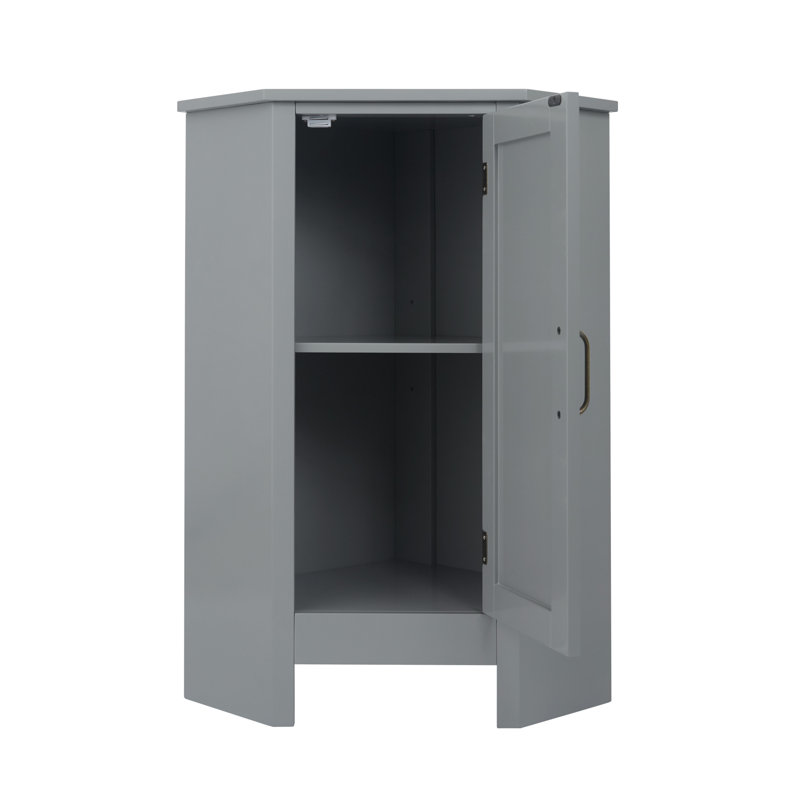 Church Strett Freestanding Corner Accent Floor Cabinet
