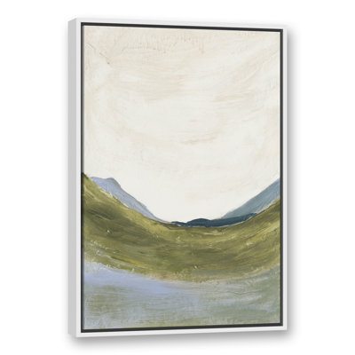 Paysage abstrait vert - peinture sur toile