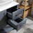 30" Bathroom Vanity With Oil Proof Marble Pattern Top - Drop & Crack , Special Sheet Coating, Competitive Valued Gray Sink Faucet And Drain Scratch, Fits All Bathrooms