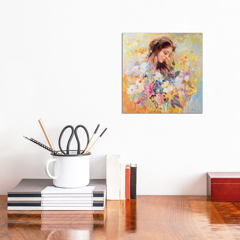 Meadow Nymph by Katharina Valeeva - Wrapped Canvas Painting, 30.48 cm H x 30.48 cm W