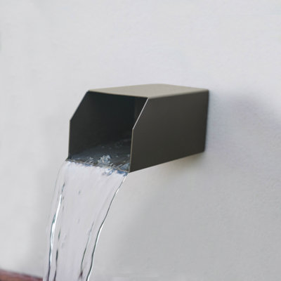 Outdoor Stainless Steel Waterfall Fountain